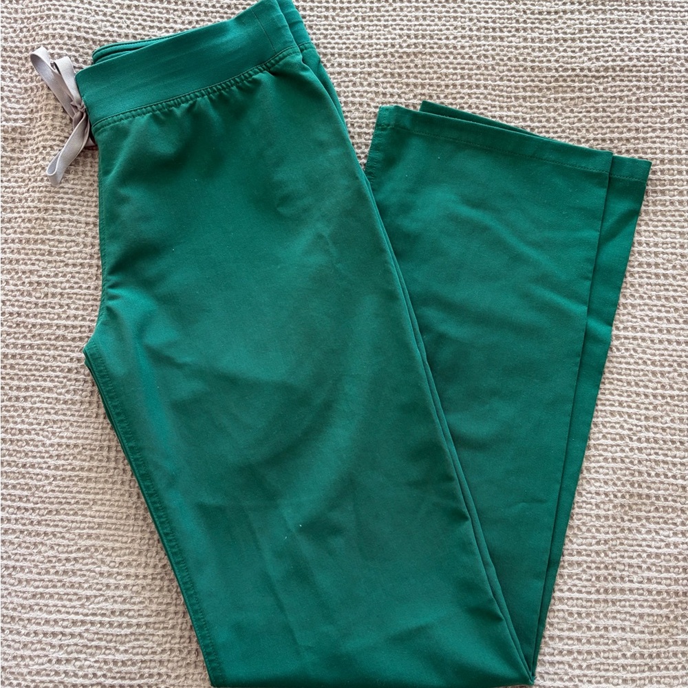 Hunter Green SMALL TALL Figs Livingston Pants